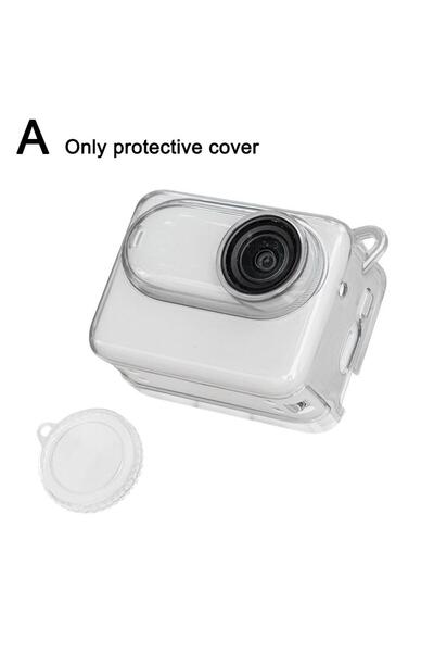 Choice A For Insta360 GO3S Silicone Protective Case Transparent Shockproof Cover for Thumb Camera Accessor.