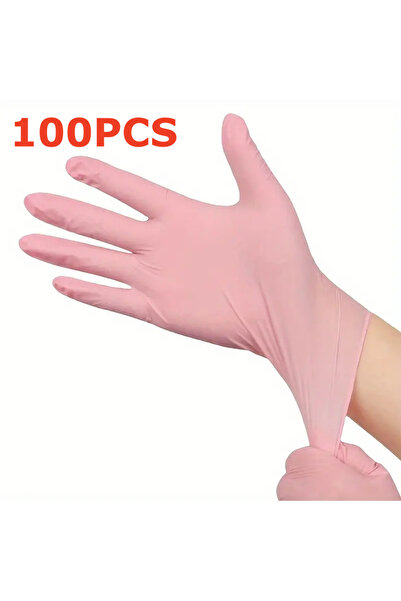 Choice قفازات النتريل الوردية للاستخدام مرة واحدة مقاس 3.5 مل خالية من اللاتك...