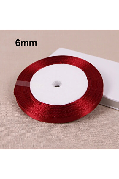 Choice شريط ساتان 6 مم، شريط ساتان ذو وجه واحد، أحمر فاتح، 25 ياردة، لوازم تغ...