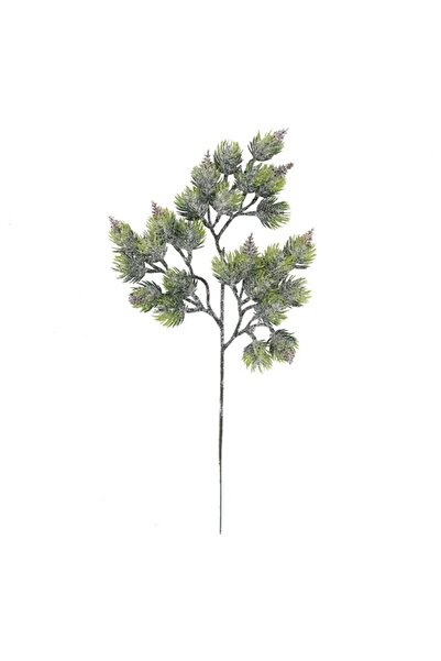 Choice 3 قطع من نباتات صناعية خضراء على شكل ندفة ثلجية وإبر صنوبر وكرمة عيد ا...