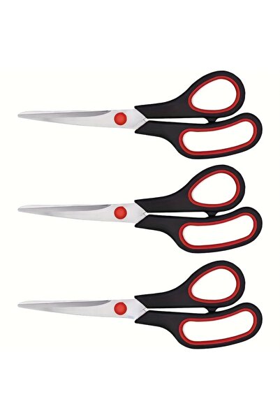 Choice1 3 قطع مقص 3 قطع مقص من الفولاذ المقاوم للصدأ مقص قرطاسية للطلاب مقص م...