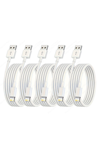 Choice كابل USB بطول 2 متر، 5 قطع، 1/3/5 قطع، لهاتف iPhone 14 13 12 11 Pro Ma...