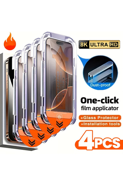 Choice10 واقي شاشة زجاجي مقوى عالي الوضوح لهاتف آيفون 11، 4 قطع، من NNBILI، م...