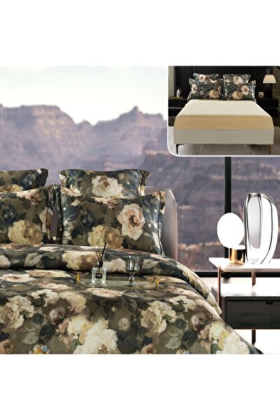 CHIRASO CHIRASO Lingerie Set, Thick Satin, 6 pieces, in box, with Fitted Sheet with ELASTIC 180x200+30cm