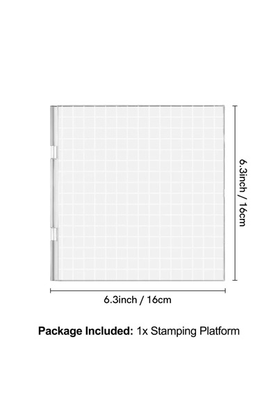 Choice 1 × منصة ختم 16 × 16 سم منصة ختم دقيقة لختم الحرف اليدوية الدقيقة، ضغط...
