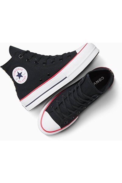 Converse Sneakers Chuck Taylor All Star Lift Platform Leopard, Black, Unisex