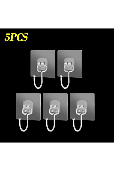 Choice 7x7 سم 5 قطع GG خطاف كبير الحجم ذاتي اللصق من مادة PVC من الفولاذ المق...