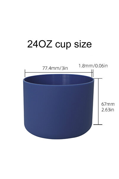 Choice غطاء زجاجة مياه من السيليكون باللون الأزرق سعة 24 أونصة لزجاجة أوالا س...