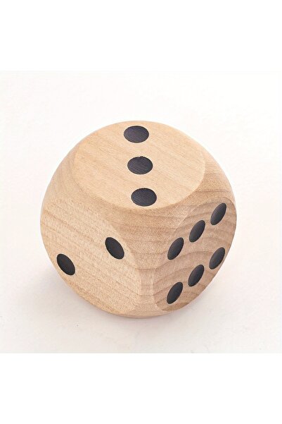 Choice قطعة واحدة من النرد الخشبي الكبير سداسي الجوانب مع زاوية مربعة مستديرة من النقاط للتجمعات العائلية والحفلات في البار والنوادي