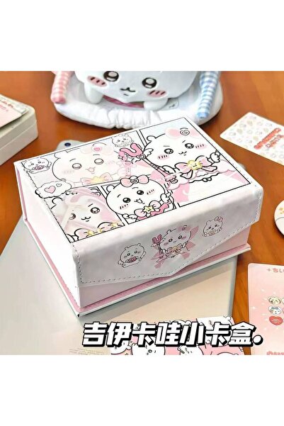 Choice لوازم تخزين مكتبية وردية اللون، على شكل قلب فتاة لطيفة، جيكا. صندوق بطاقات مغناطيسي قابل للطي من الجلد الصناعي الرائع.