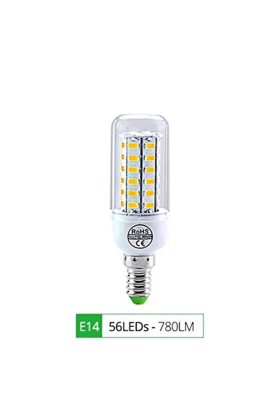 GGBEE لمبات إضاءة LED بيضاء باردة E14-56 LED E27 E14 5730SMD 220 فولت لمبة ذر...