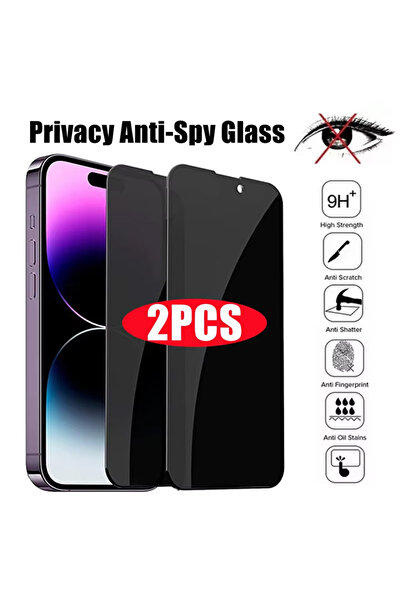 Choice16 قطعتان من زجاج الخصوصية لهاتف آيفون 15 بلس من NNBILI، قطعتان من واقي...