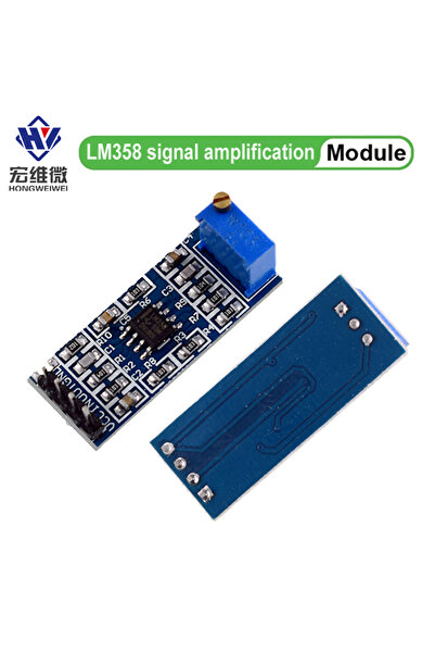 Choice وحدة تضخيم الإشارة LM358 بمكسب 100 مرة، 5 فولت - 12 فولت، عرض ساخن