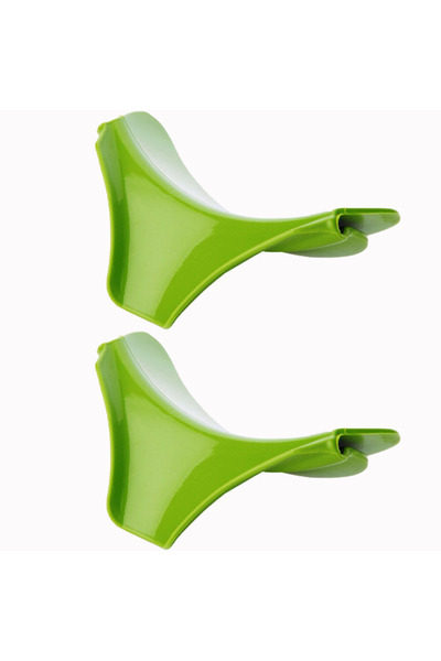 choice2 قمع مطبخ قطعتين، مصفاة سيليكون مبتكرة بمشبك للأواني والمقالي والأطباق...