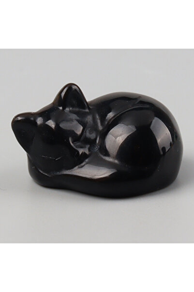 Choice حجر السج، أحجار طاقة بلورية متنوعة، قطط منحوتة، كوارتز وردي، تمثال قطة...