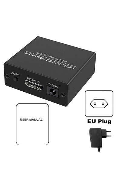 Choice ملاحظة التحقق من مصدر الطاقة في الاتحاد الأوروبي HDMI مدير EDID 4K 60H...