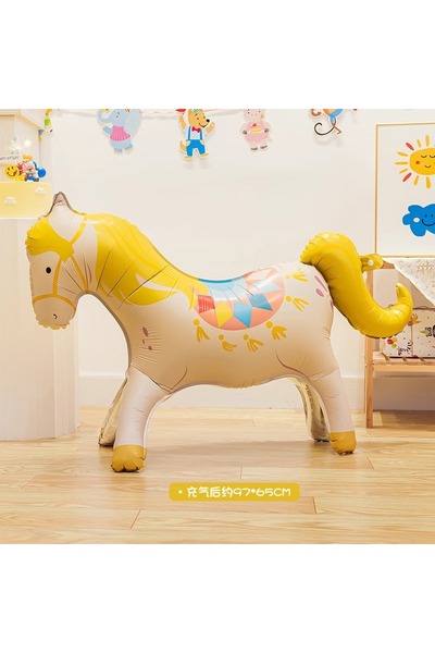 Choice بالونات سيرك يوم الطفل من طروادة، بالونات مهرج واقفة، رسوم متحركة لحيوانات رياض الأطفال