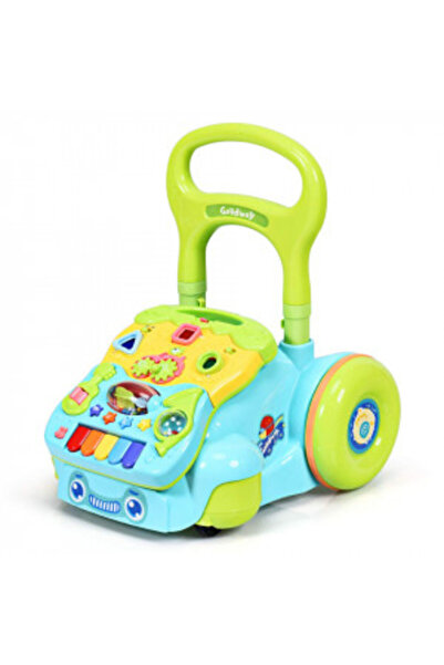 Toy Multifunctional baby walker with activity center and adjustable height