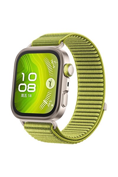 Choice سوار رياضي من النايلون المنسوج باللون الأخضر لساعة Fit4Pro Fit4 3 Fit ...