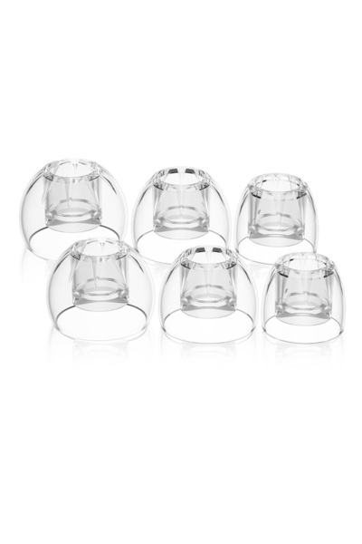 Choice KZ LS01 KZ LS01 سدادات أذن عالية الجودة من السيليكون السائل الناعم والشفاف (ثلاثة أزواج من سدادات الأذن الكبيرة،