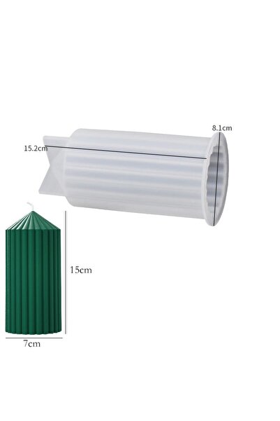 Choice قالب سيليكون أسطواني بسيط مقاس 70 مم لصنع الشموع العطرية بنفسك، قالب راتنج ثلاثي الأبعاد لصنع الصابون