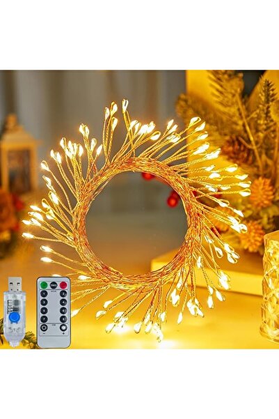 Choice 3M-100LED أضواء LED دافئة USB متوهجة للألعاب النارية مع جهاز تحكم عن ب...