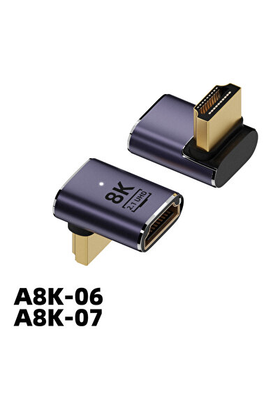 Choice محول تمديد A8K-06 8K HDMI متوافق مع محول 90 درجة ذكر إلى أنثى 4K 120Hz...