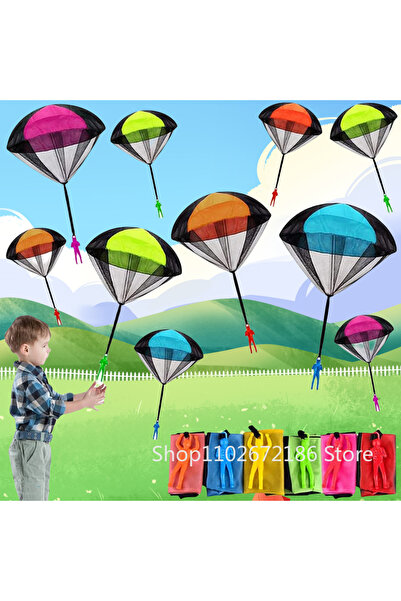 Choice1 ١٠ قطع (٣/٥/١٠ قطع) لعبة رمي المظلة اليدوية الممتعة للأطفال، لعبة خار...