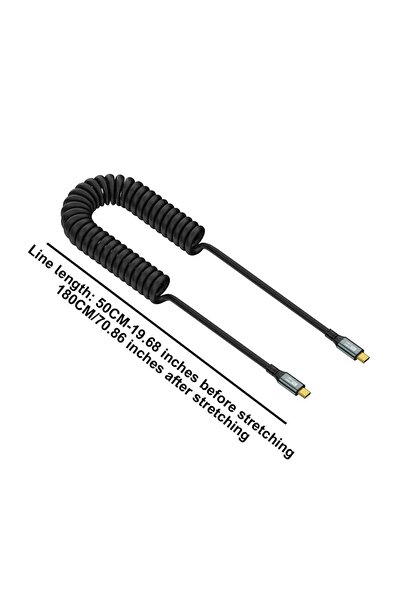 Choice كابل زنبركي من النوع C إلى C بطول 1.8 متر من النوع C إلى C يدعم نقل ال...