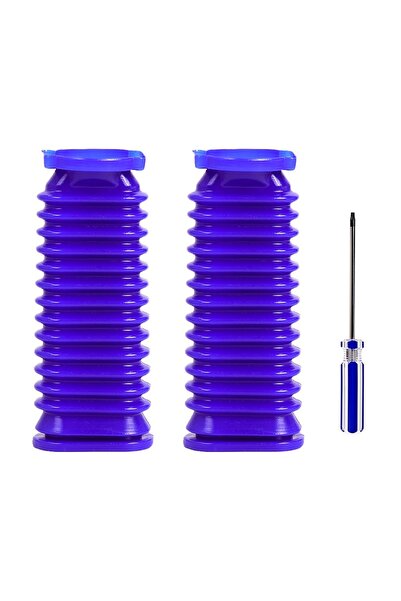 Choice قطعتان من وصلات خرطوم شفط الأسطوانة باللون الأزرق لمكنسة دايسون V6 V7 ...