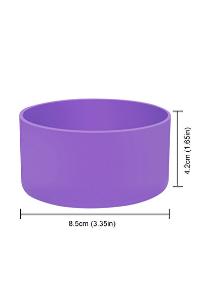 MOJOYCE Purple 32oz Silicone Water Bottle Boot For 24oz 32oz 40oz Cup Anti-Slip Protective Sleeve Bottom Bum