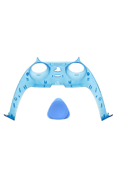 Choice شريط تزييني شفاف أزرق اللون لمقبض بديل من YuXi للوحة تحكم PS5