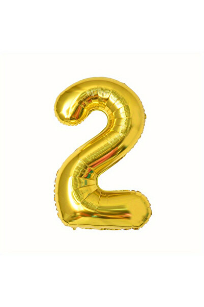 Choice بالون رقم 40 بوصة، رقم 2، بالون ذهبي اللون مقاس 40 بوصة، بالون هيليوم ...