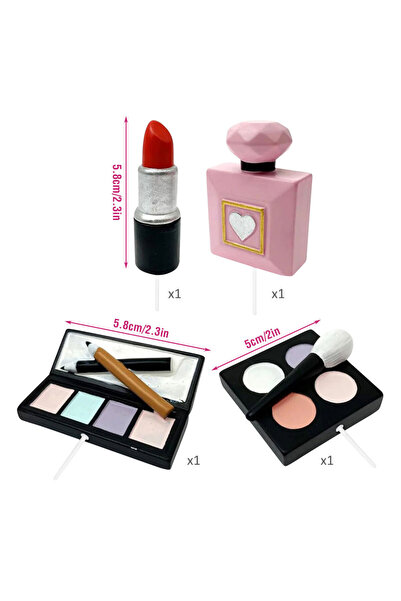 Choice1 4pcs 4Pcs Cosmetics Cake Decoration Lipstick Eye Shadow Perfume Powde...