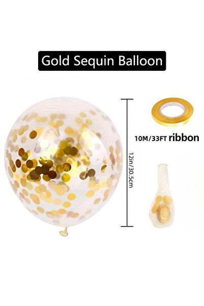 Choice 30 قطعة من بالونات الترتر الذهبية مقاس 12 بوصة 30/20/10 قطع من بالونات...