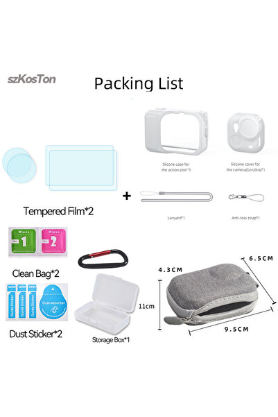 Choice For GO Ultra KIT D For Insta360 GO Ultra Silicone Case for Insta 360 U...