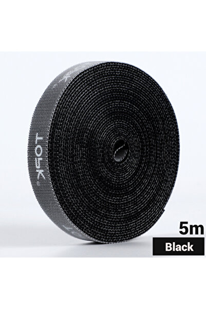 Choice 5m Black TOPK Cable Organizer Wire Winder USB Cable Management Charger...