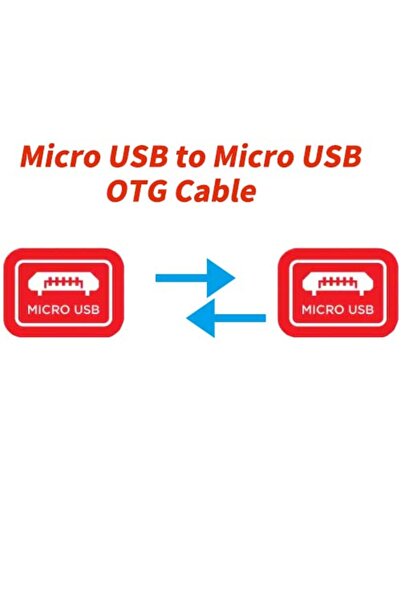 Choice كابل شحن وتوصيل محول OTG من مايكرو يو إس بي ذكر إلى مايكرو يو إس بي ذك...