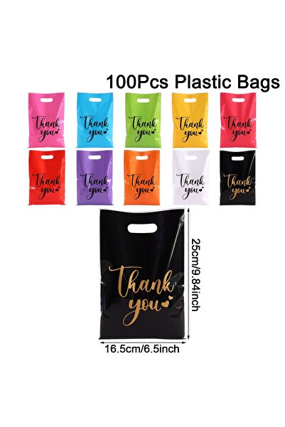 Choice1 كما هو موضح 100 قطعة 20/50/100 قطعة أكياس هدايا شكر متعددة الألوان أك...