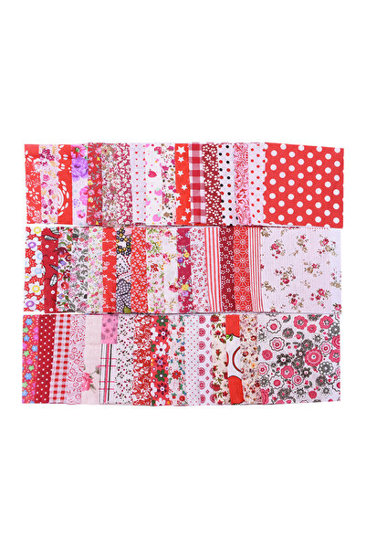 Choice 10x10 سم B07-50PCS 50 قطعة/الوحدة 10x10 سم نسيج قطني بنقش زهور مختلفة ...