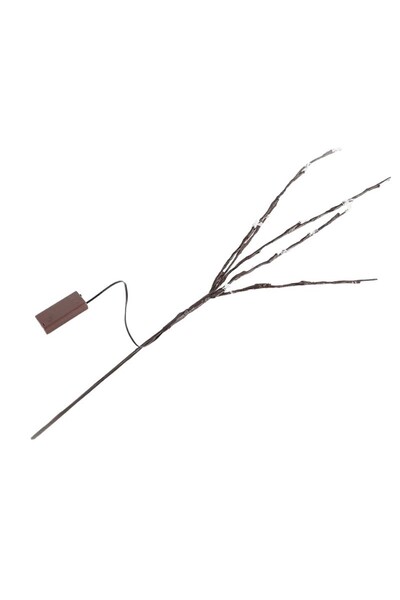 Choice 20 مصباح LED بني على شكل فرع شجرة البتولا، أضواء احتفالية تعمل بالبطار...