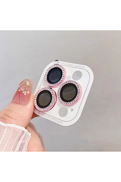 Choice 13pro 13proMax(3 قطع وردية أخرى 3-2 قطعة واقي كاميرا فاخر من الألماس ل...