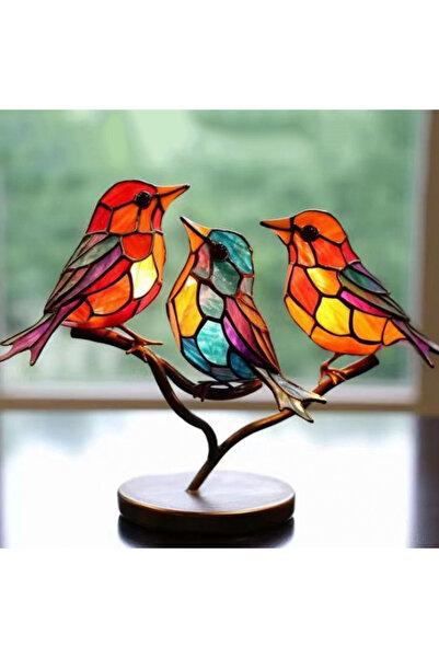Choice G1905C قطعة واحدة من زينة سطح المكتب على شكل طائر ملون، 3 قطع، 5 قطع، ...