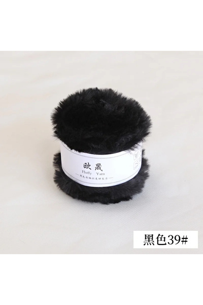 Choice كرة من خيوط الفرو 44 50 غرام، مصنوعة من فرو صناعي يشبه شعر الأرانب، من...