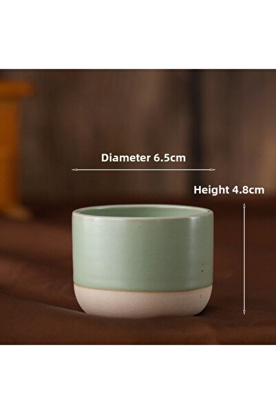 Choice 100-200 مل 100 مل كوب قهوة عتيق بلون أخضر تفاحي 100 مل 170 مل 200 مل س...