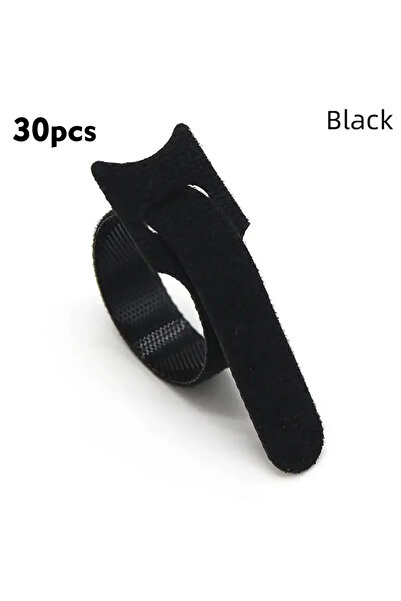 Choice blackx30PCS 30pcs/50pcs/100pcs Reusable Cable Ties,Multi Colored Plastic Reusable Cable Ties,12*150m
