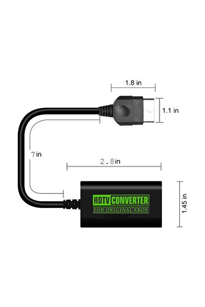 Choice black Original Console For Xbox To HDMI-compatible AV Cable Adapter Connect To HDTV For Classic Cons