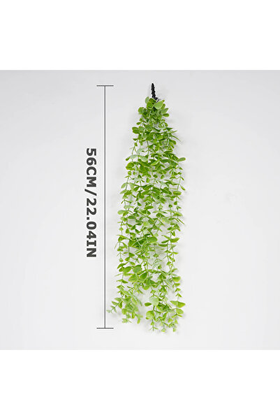 Choice T87-02 قطعة واحدة من نبات الأوكالبتوس الاصطناعي المعلق على شكل كرمة من...