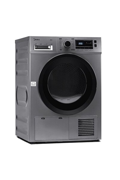 Midea مجفف ملابس أمامي - مكثف - 8 كجم - 16 برنامجًا - MDG80CS