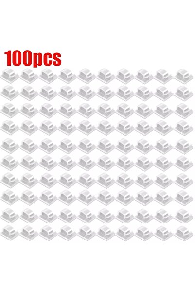 Choice White-100pcs 10-100Pcs Cable Organizer Clips for USB Charging Data Lines Bobbin Winder Wall Mounted